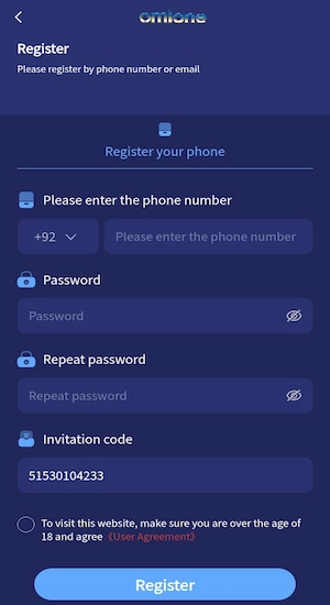 OMI ONE Game Register