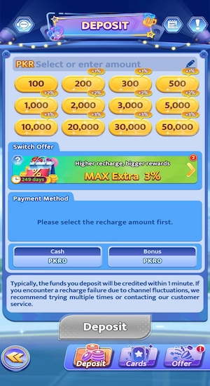 SVIP Club Game Deposit