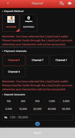 5555Bet Game Deposit