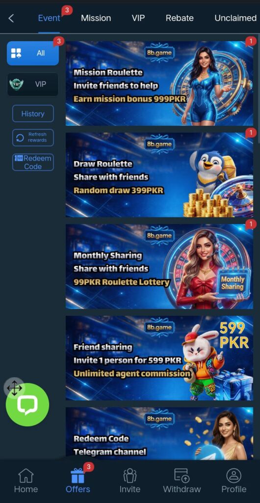 8B Game Bonuses